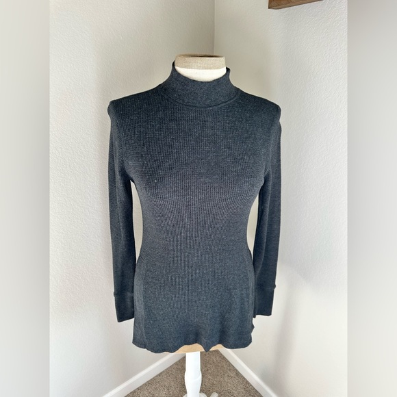 Mono b woman’s grey mock neck  tunic , size S - Picture 2 of 5